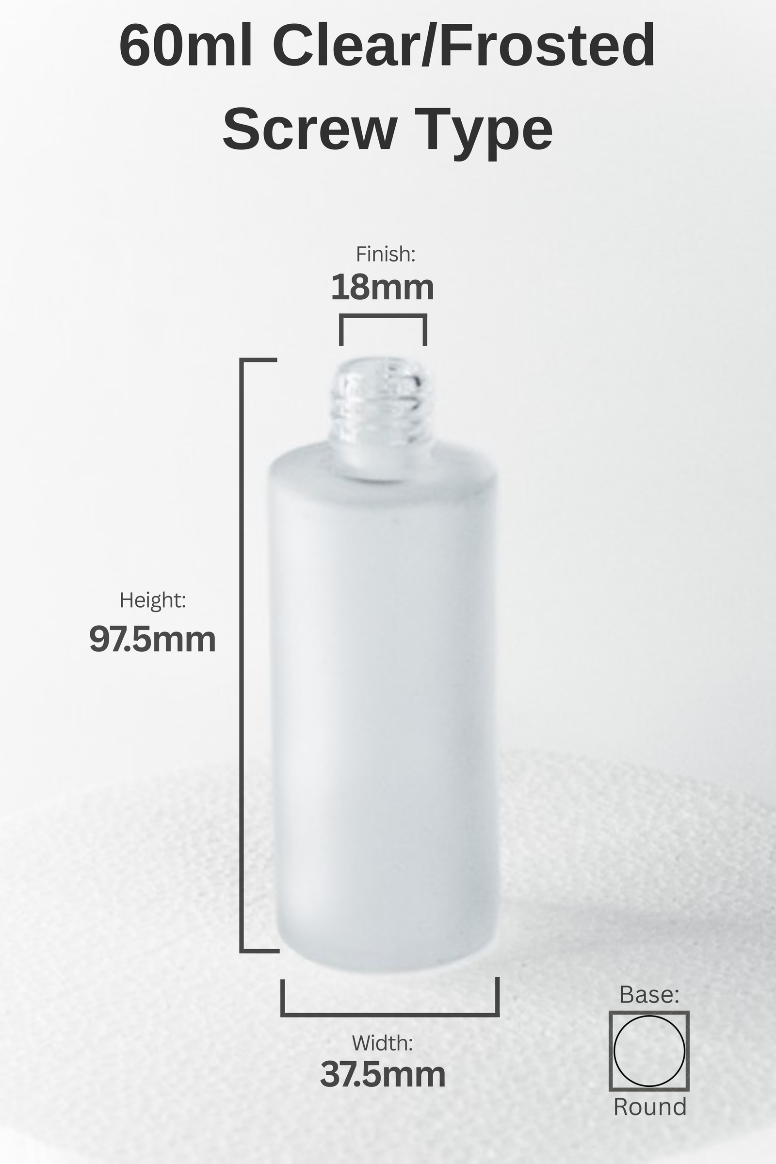 60ML FROSTED GLASS