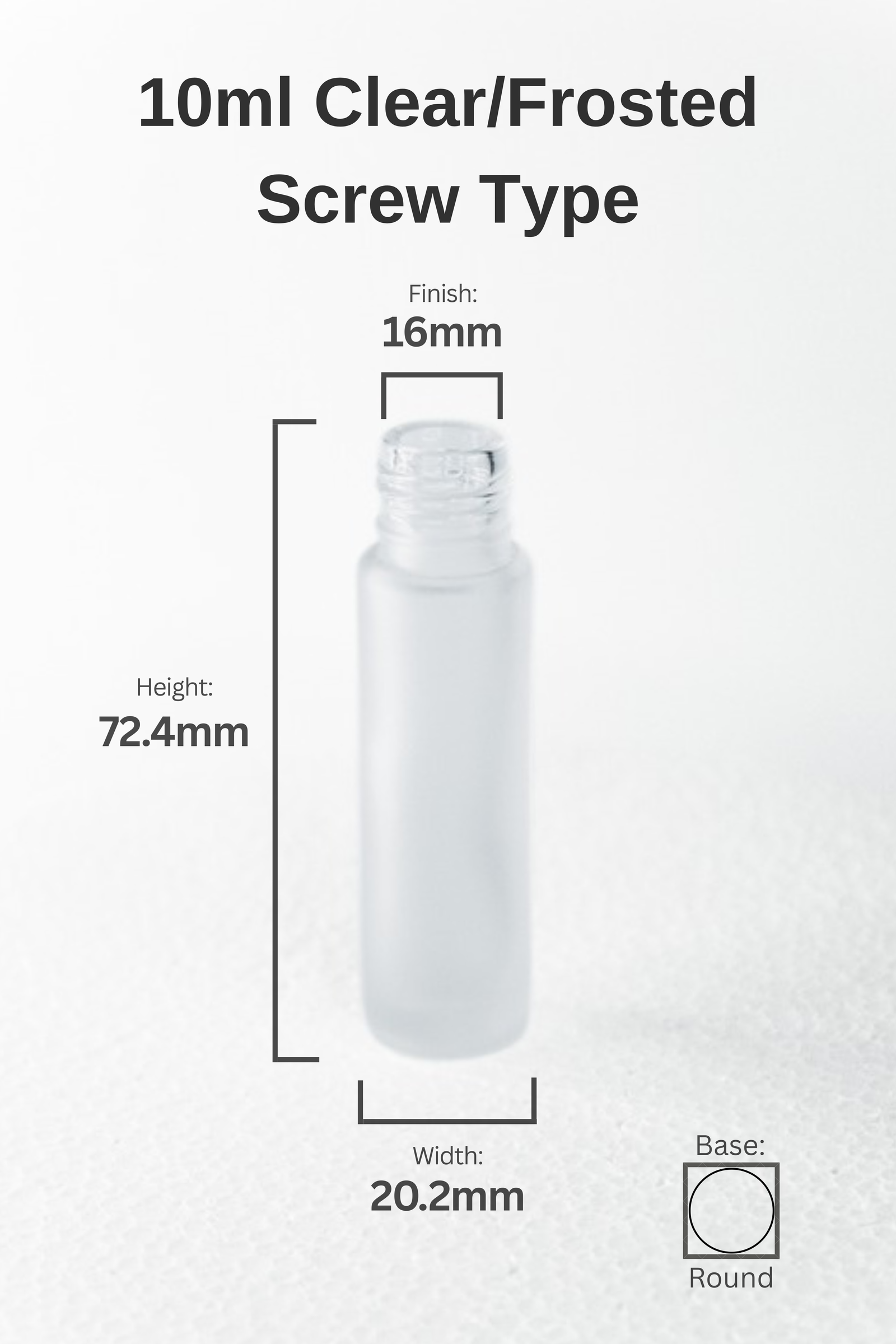 10ML FROSTED GLASS