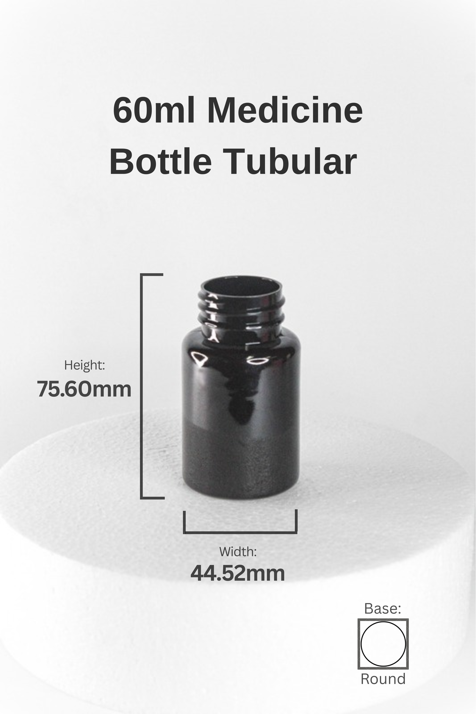 60ML MEDICINE TUBULAR