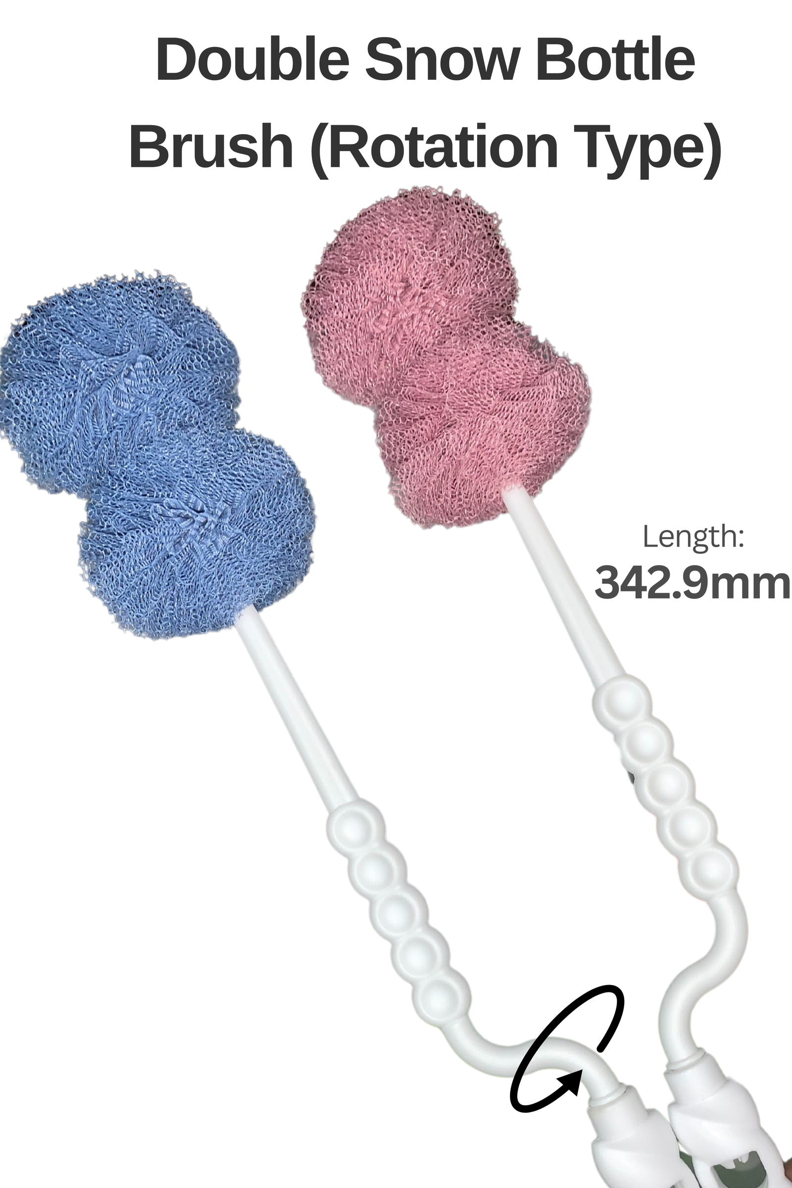 DOUBLE SNOW BOTTLE BRUSH (ROTATION TYPE)