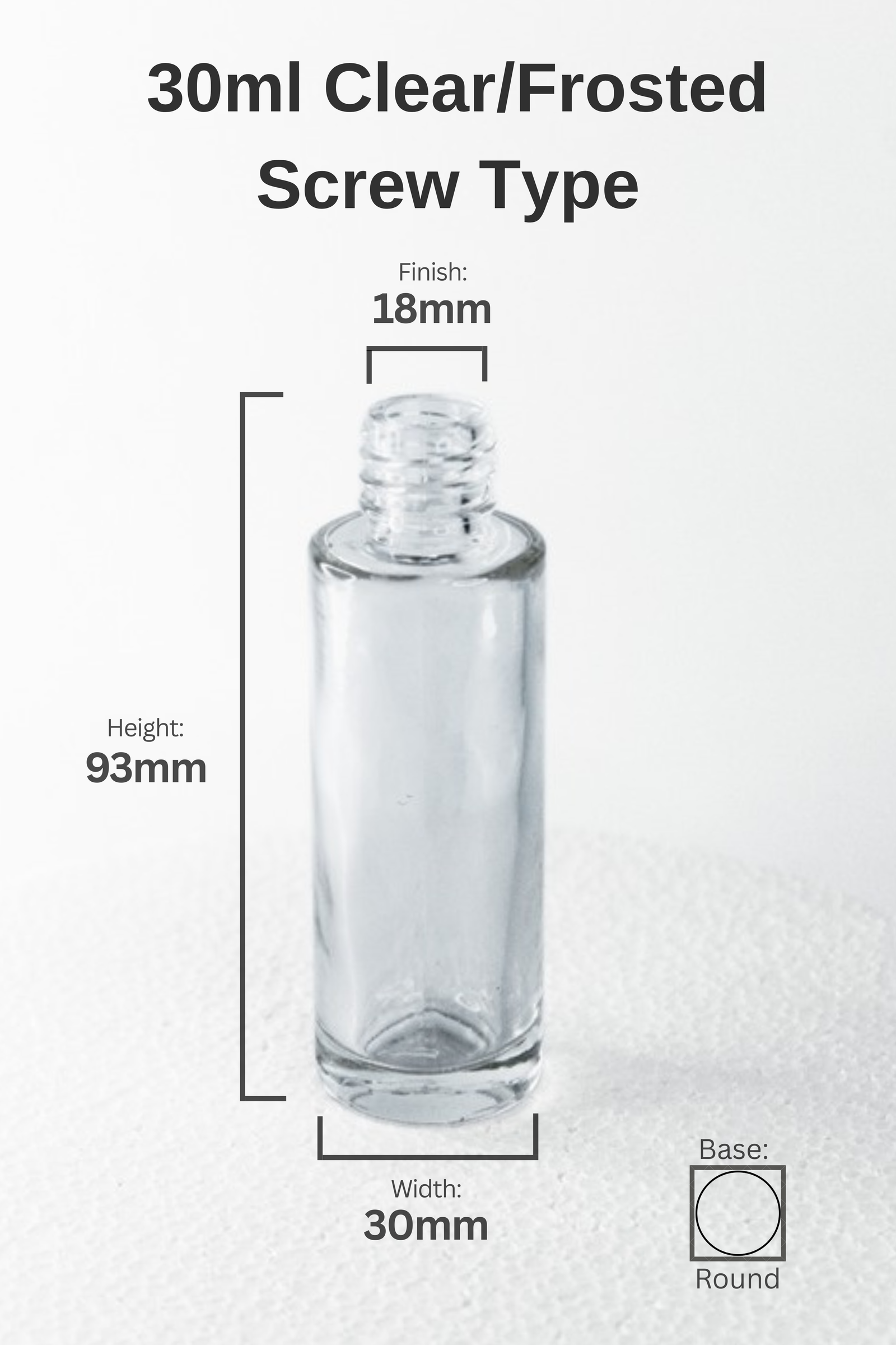 30ML  GLASS BOTTLE