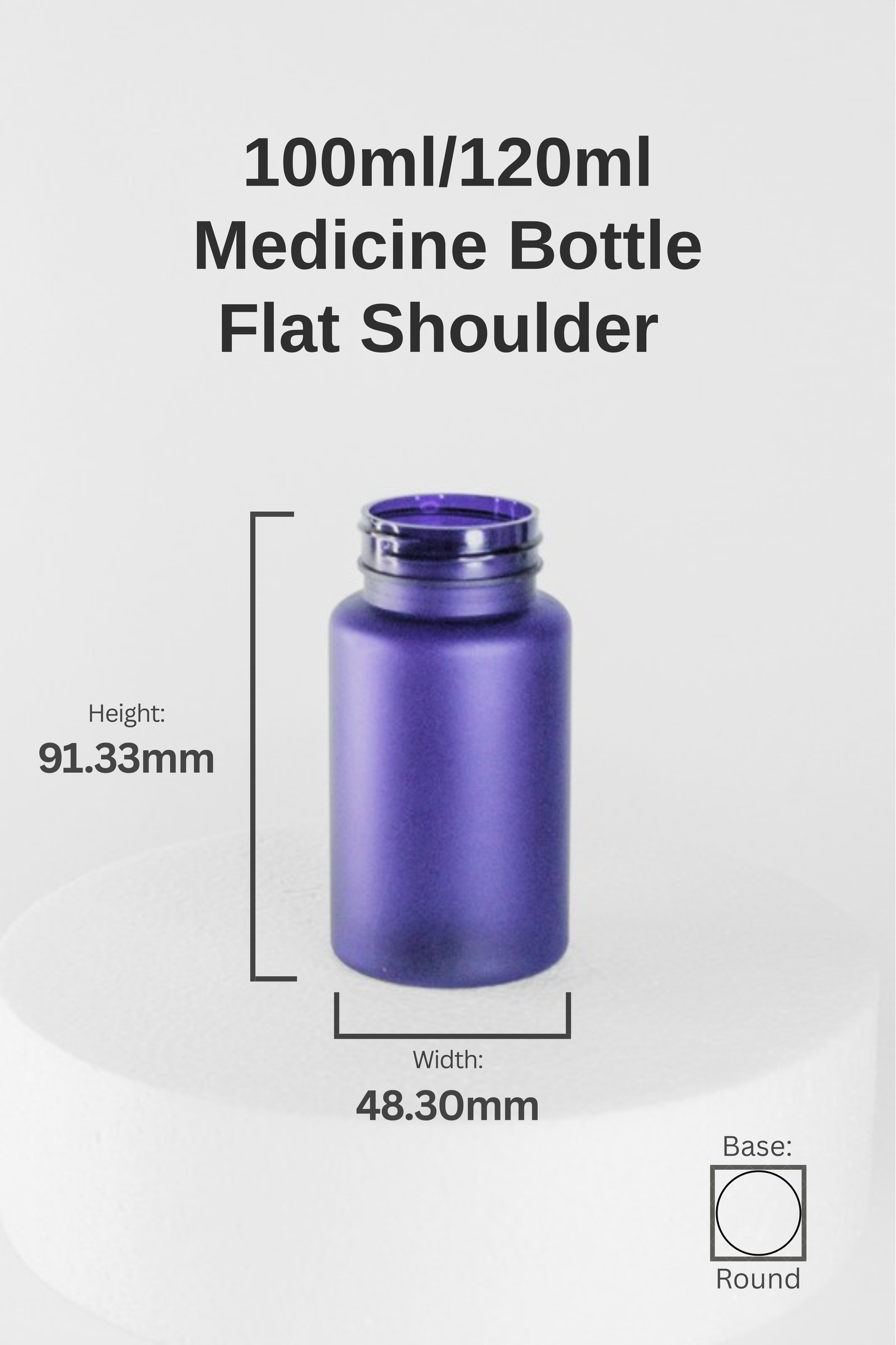 120ML MEDICINE BOSTON ROUND
